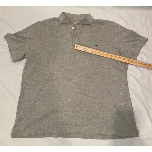 Vineyard Vines Men’s Classic Grey Polo XXL – Embroidered Whale Logo - Picture 4 of 4
